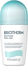 Düfte, Parfümerie und Kosmetik Deo Roll-on Antitranspirant mit Mineralkomplex - Biotherm Deo Pure Antiperspirant Roll-On