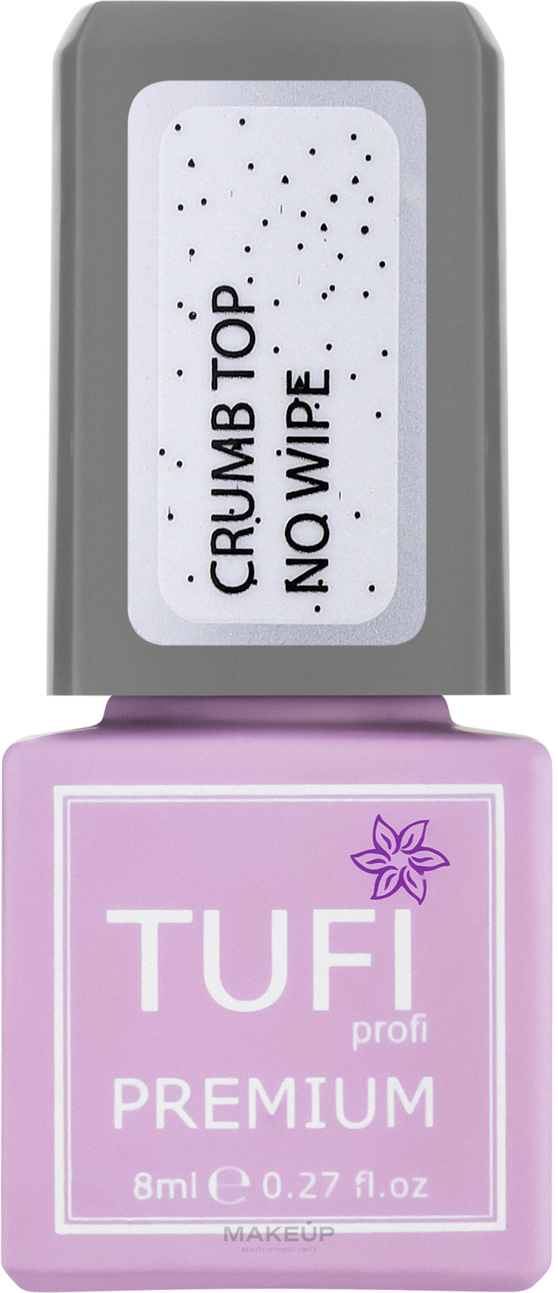 Nagelüberlack keine klebrige Schicht - Tufi Profi Premium Crumb Top No Wipe — Bild 8 ml