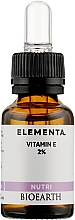 Pflegendes Gesichtsserum - Bioearth Elementa Nutri Vitamin E 2% — Bild N1