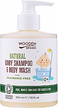 Düfte, Parfümerie und Kosmetik Natürliches Kindershampoo für Haar und Körper - Wooden Spoon Natural Baby Shampoo&Body Wash Fragrance-Free