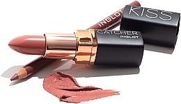 Set - Inglot Lip Makeup Set Nude Kiss (lipstick/4g + lipliner/1.13g) — Bild N3