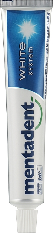 Aufhellende Zahnpasta - Mentadent White System Dentifrice Toothpaste — Bild N1