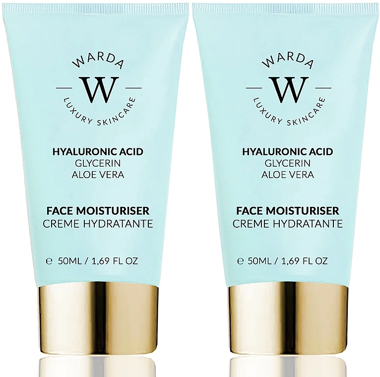 Set - Warda Skin Hydration Boost Hyaluronic Acid Moisturizer (face/cr/2x50ml) — Bild N1