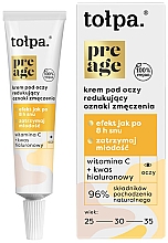 Düfte, Parfümerie und Kosmetik Augenkonturcreme mit Vitamin C und Hyaluronsäure gegen Müdehaut - Tolpa Pre Age