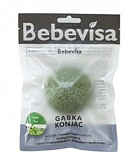 Düfte, Parfümerie und Kosmetik Konjac-Schwamm für das Gesicht mit grünem Tee - Bebevisa Konjac Sponge