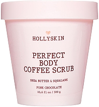 Düfte, Parfümerie und Kosmetik Glättendes Peeling mit Sheabutter und Squalan - Hollyskin Perfect Body Coffee Scrub Pink Chocolate