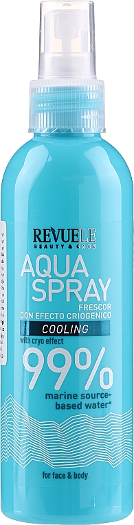 Kühlendes Gesichts- und Körperspray mit Seetang-Extrakt - Revuele Face&Body Cooling Aqua Spray — Bild N1