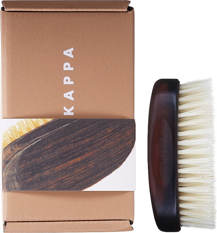 Haarbürste weiß 5 cm - Acca Kappa Ebony Travel Hair Brush White Bristle — Bild N2