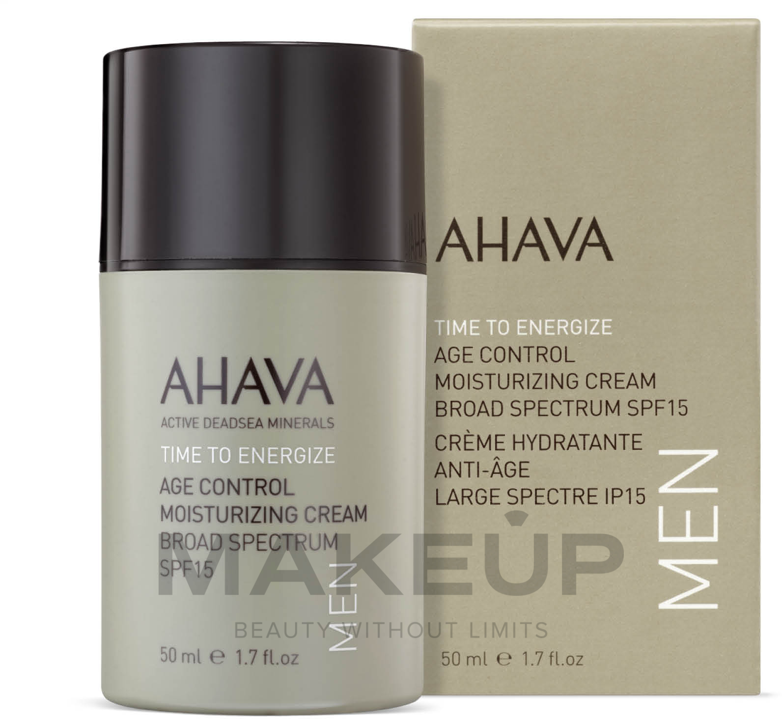 Feuchtigkeitsspendende Anti-Aging Gesichtscreme für Männer SPF 15 - Ahava Age Control Moisturizing Cream SPF15  — Bild 50 ml