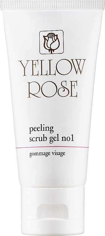 Sanftes Gesichtspeeling-Gel mit Siliciumdioxid-Mikrokristallen №1 - Yellow Rose Peeling Scrub Gel №1 — Bild N1