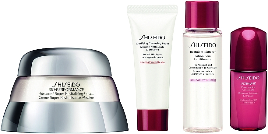 Set - Shiseido Bio-Performance Holiday Kit (f/cr/50ml + clean/foam/15ml + f/lot/30ml + f/conc/10ml) — Bild N4