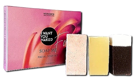 Seifenset Soap Me  - I Want You Naked Facial Soap Set (Seife 3x30g)  — Bild N2