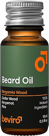 Bartöl mit Zedernholz und Bergamotte - Beviro Beard Oil Bergamia Wood — Bild N1