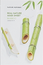 Düfte, Parfümerie und Kosmetik Tuchmaske für das Gesicht mit Bambusextrakt - Nature Republic Real Nature Mask Sheet Bamboo