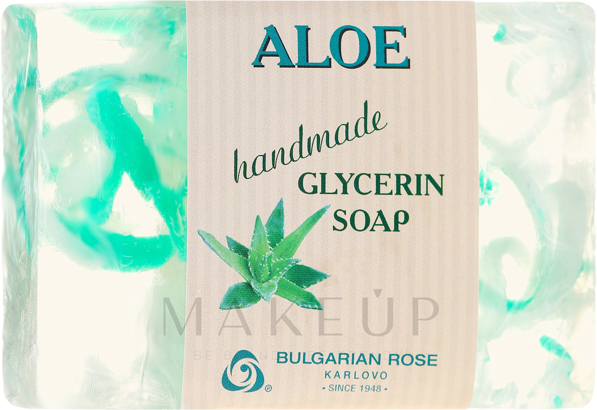 Glycerinseife Aloe - Bulgarian Rose Green Cherry Aloe Soap — Bild 80 g