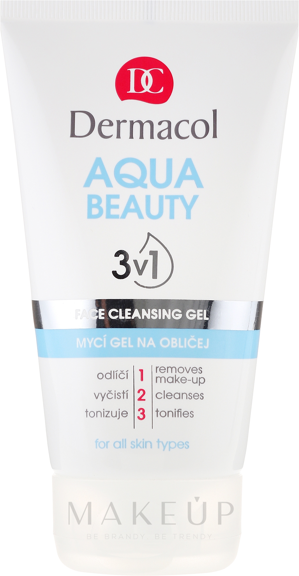 Gesichtsreinigungsgel - Dermacol Aqua Beauty 3v1 Face Cleansing Gel — Bild 150 ml