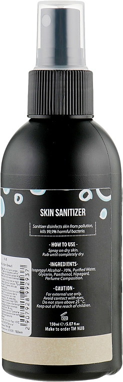 Desinfektionsmittel für Hände und Füße - NUB Skin Sanitizer Liquid Lime & Peppermint — Bild N2