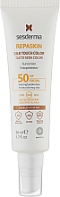 Düfte, Parfümerie und Kosmetik Sonnenschutzprodukt für das Gesicht mit Tönungseffekt - SesDerma Laboratories Repaskin Silk Touch Color SPF 50
