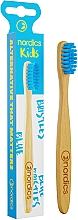 Düfte, Parfümerie und Kosmetik Kinderzahnbürste weich mit blauen Borsten - Nordics Bamboo Toothbrush
