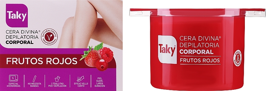 Enthaarungswachs für den Körper mit rotem Fruchtaroma - Taky Body Depilatory Wax — Bild N2