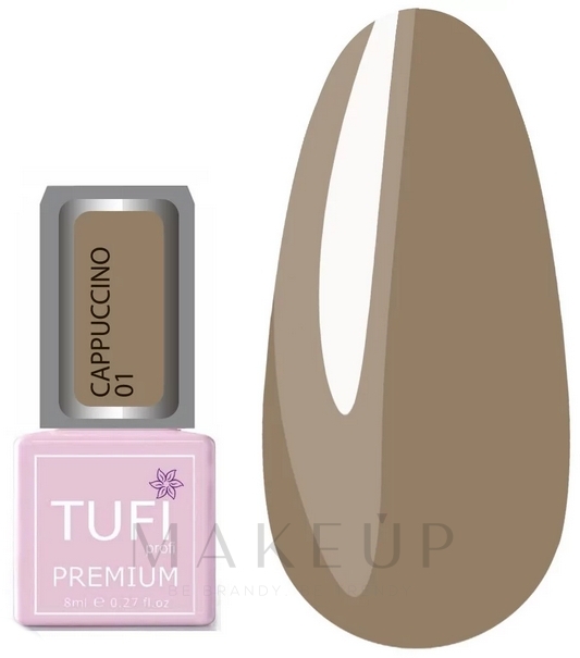 Gel-Nagellack - Tufi Profi Premium Cappuccino — Bild 01