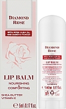 Lippenbalsam mit Rosa Alba-Öl, Sheabutter und Vitamin E - BioFresh Diamond Rose Lip Balm — Bild N2