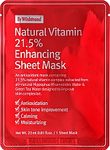 Düfte, Parfümerie und Kosmetik Antioxidative, beruhigende und feuchtigkeitsspendende Tuchmaske mit Vitaminserum und Grüntee-Wasser - By Wishtrend Natural Vitamin 21.5% Enhancing Sheet Mask