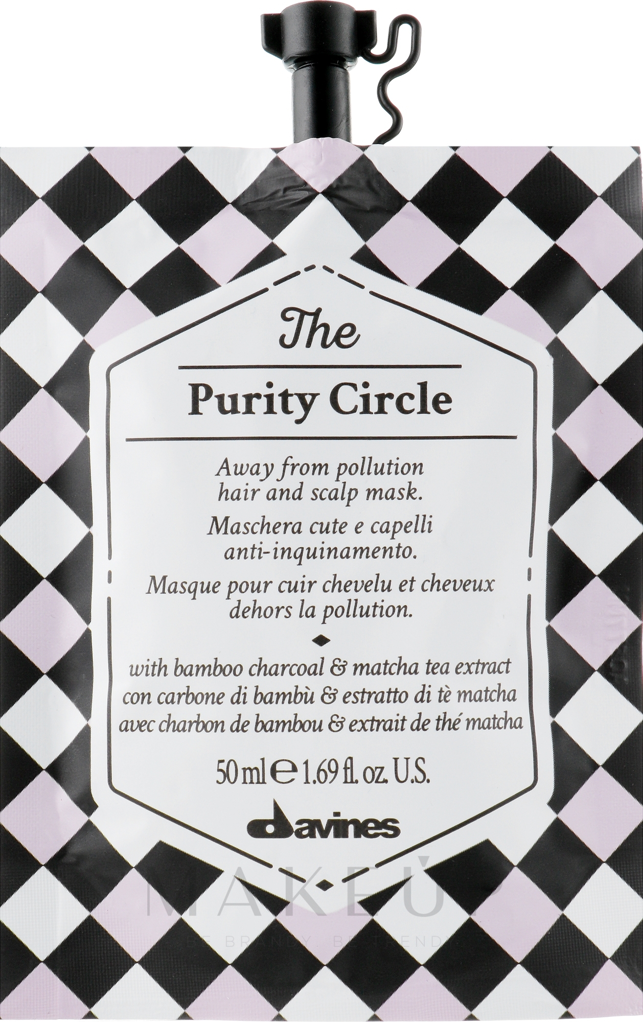 Haarmaske mit Bambuskohle - Davines The Circle Chronicles The Purity Circle — Bild 50 ml