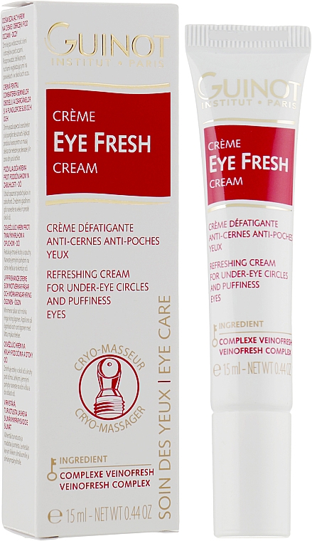 Erfrischende Augencreme gegen Tränensäcke und dunkle Augenringe - Guinot Eye Fresh Cream — Bild N2