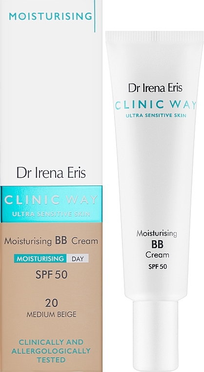 Feuchtigkeitsspendende BB-Gesichtscreme - Dr. Irena Eris Clinic Way Moisturising BB Cream SPF50 — Bild N2