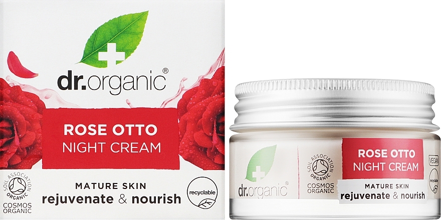 Nachtcreme mit Rose - Dr. Organic Rose Night Cream — Bild N2