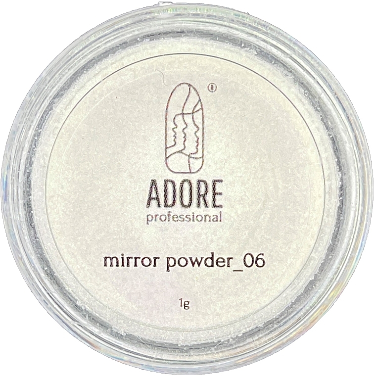 Puder für Nägel - Adore Professional Mirror Chrome Powder — Bild N1