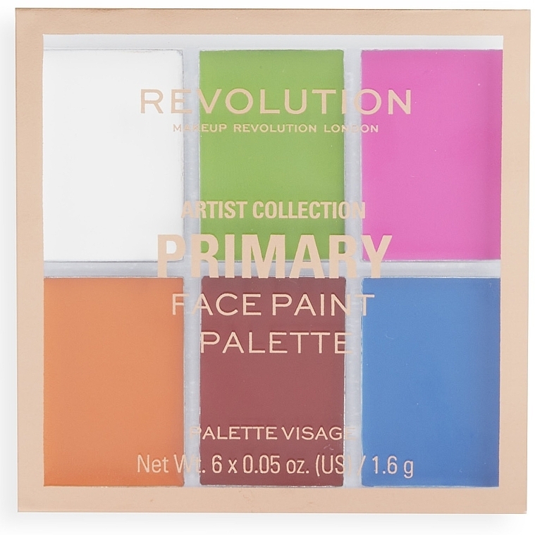 Gesichtsfarben - Makeup Revolution Artist Collection Primary Face Paint Palette — Bild N1