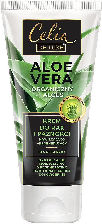Feuchtigkeitsspendende und regenerierende Handcreme mit Aloe Vera und 10% Glyzerin - Celia De Luxe Aloe Vera Moisturizing And Regenerating Hand Cream — Bild N1