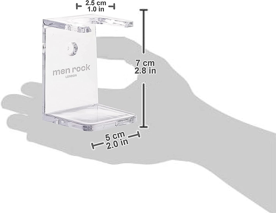 Rasierpinsel-Ständer - Men Rock Clear Drip Stand — Bild N3