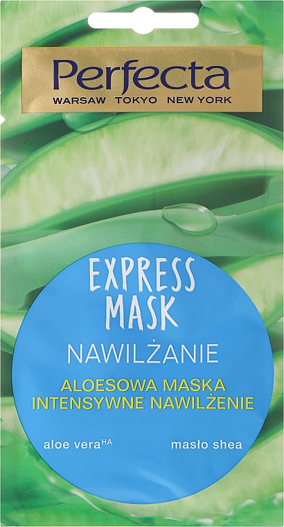 Intensiv feuchtigkeitsspendende Gesichtsmaske mit Aloe Vera - Perfecta Express Mask