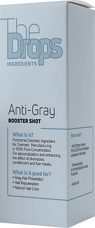 Komplex gegen graues Haar  - Pharma Group Laboratories The Drops Anti-Gray Booster Shot  — Bild N2