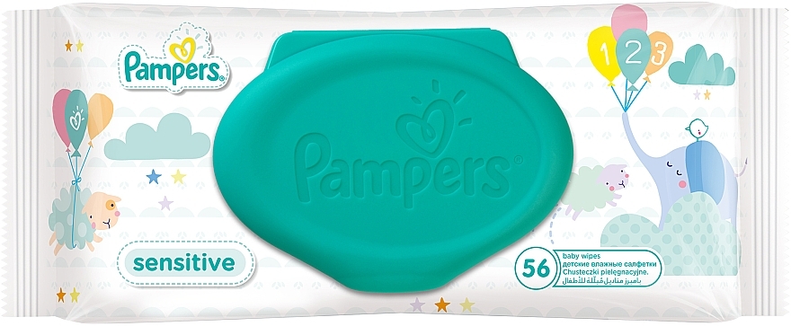 Feuchttücher für Babys Sensitive 56 St. - Pampers — Bild N2