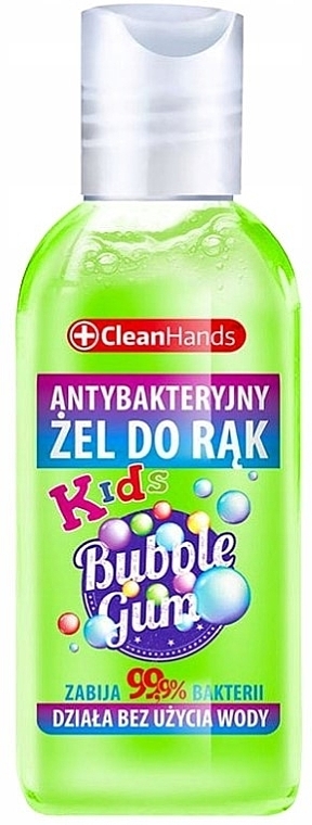 Handgel Antibakteriell für Kinder, Kaugummi - Clean Hands Antibacterial Hand Gel Bubble Gum — Bild N1