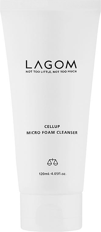 Feuchtigkeitsspendender Gesichtswaschschaum mit Pflanzenextrakten - Lagom Cellup Micro Foam Cleanser — Bild N1