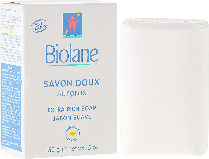 Extra reichhaltige Kinderseife - Biolane Baby Extra Rich Soap — Bild N1