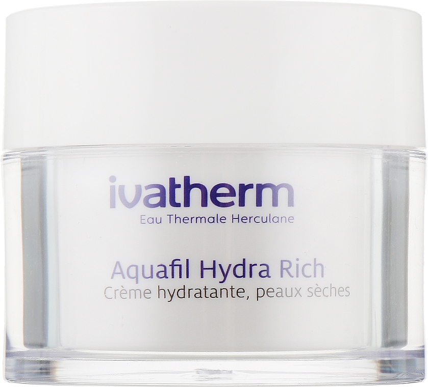 Feuchtigkeitscreme für empfindliche, trockene und sehr trockene Haut - Ivatherm Aquafil Hydra Rich Hydrating Cream Dry — Bild N2