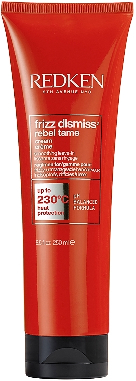 Glättende Hitzeschutz-Creme ohne Ausspülen - Redken Frizz Dismiss Rebel Tame — Bild N1