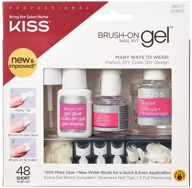 Falsche Nägel - Kiss Brush-On Gel Nail Kit — Bild N1
