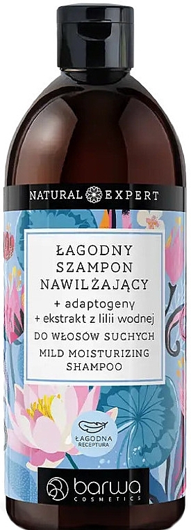 Feuchtigkeitsspendendes Shampoo für trockenes Haar - Barwa Natural Expert Mild Moisturizing Shampoo  — Bild N1