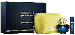 Düfte, Parfümerie und Kosmetik Versace Pour Femme Dylan Blue - Duftset (Eau de Parfum 100ml + Eau de Parfum 10ml + Kosmetiktasche)