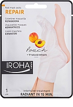 Düfte, Parfümerie und Kosmetik Fußmaske mit Pfirsichduft - Iroha Nature Repair Peach Socks Foot Mask
