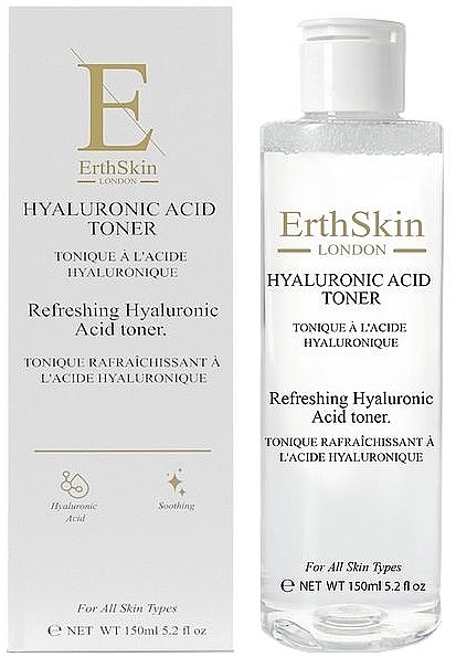 Erfrischendes Gesichtswasser - ErthSkin London Hyaluronic Acid Refreshing Toner — Bild N1