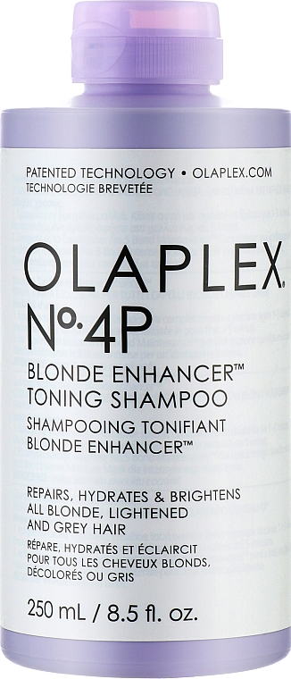 Shampoo für blondes, aufgehelltes und graues Haar - Olaplex No 4P Blonde Enhancer Toning Shampoo — Bild N1