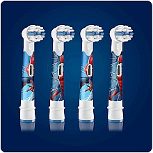Austauschbare Zahnbürstenköpfe für Kinderzahnbürste 4 St. - Oral-b Braun Stages Power Eb10 Spider-man — Bild N3